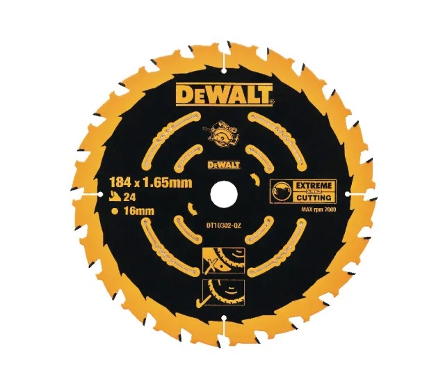 Dewalt Extreme Framing Circular Saw Blade 184mm x 16mm x 24T
