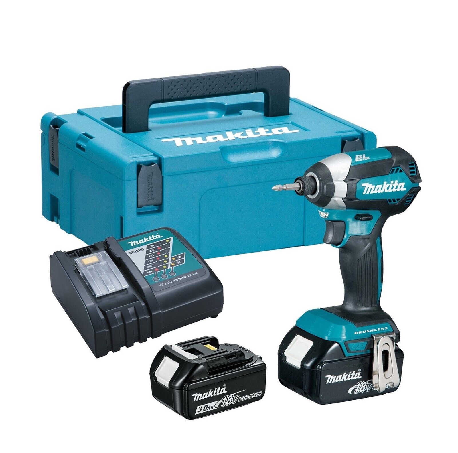 Makita 18V Brushless LXT Impact Driver Compact - DTD153RFJ - 3.0Ah Pack
