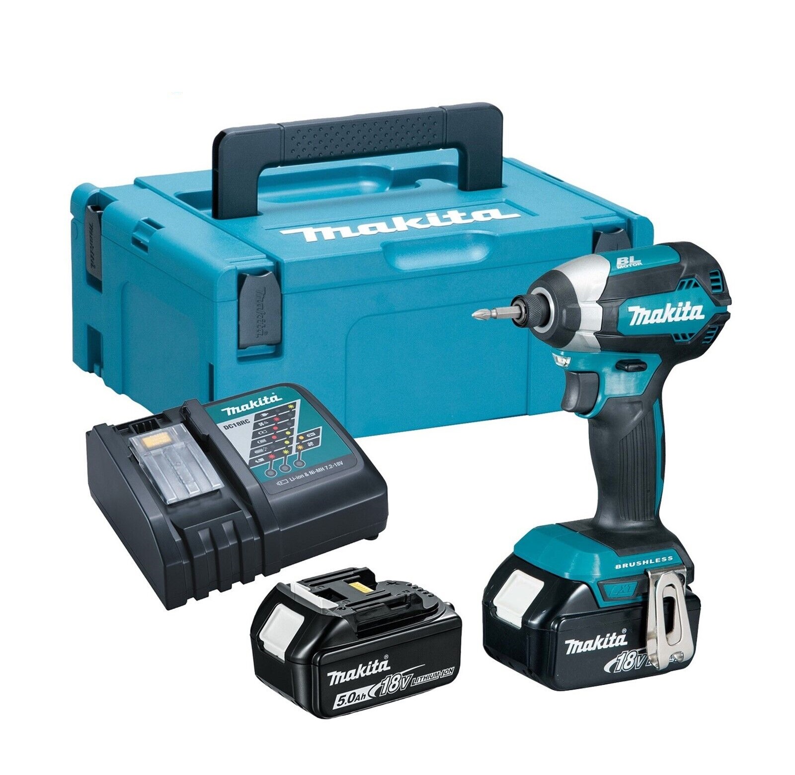Makita 18V Brushless LXT Impact Driver Compact - DTD153RTJ - 5.0Ah Pack