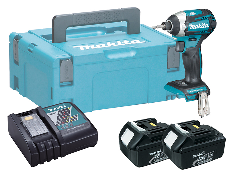 Makita DTD154 18V Brushless LXT Impact Driver (Assist Mode) - 3.0Ah Pack
