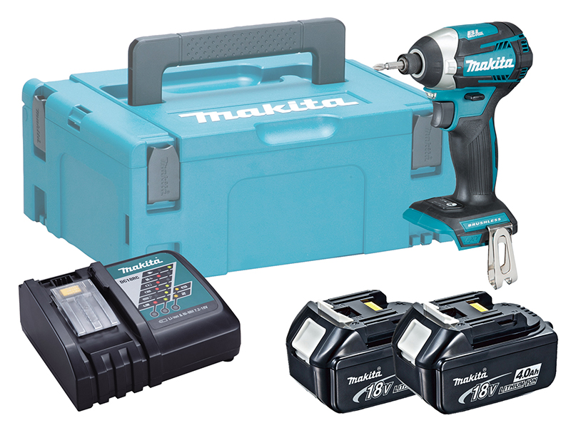 Makita DTD154 18V Brushless LXT Impact Driver (Assist Mode) - 4.0Ah Pack