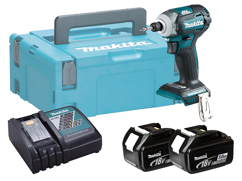 Makita 18V Brushless Multi-Mode Impact Driver - DTD170 - 5.0Ah Pack