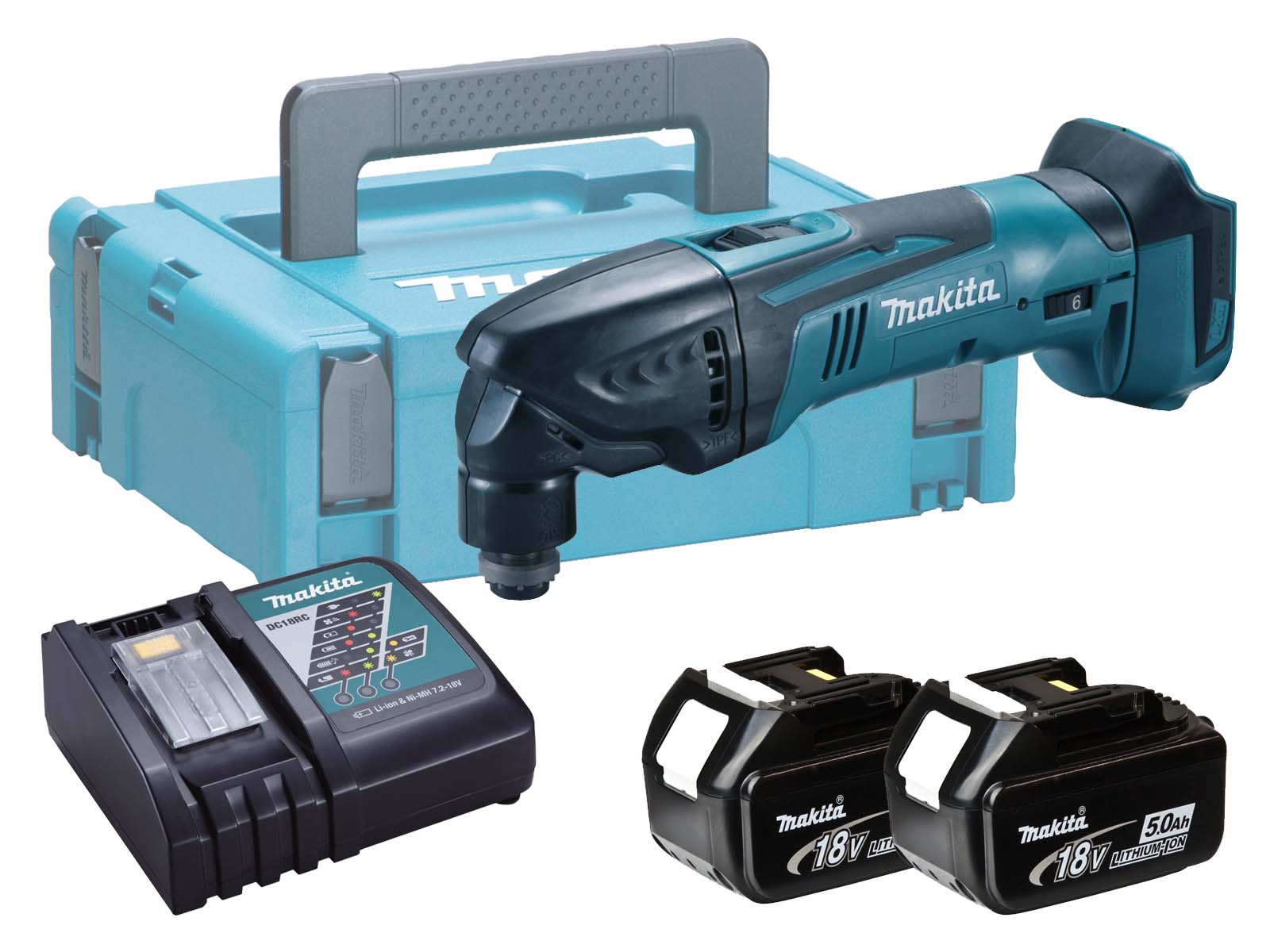 Makita 18V Brushed Multi Tool LXT - DTM50 - 5.0Ah Pack