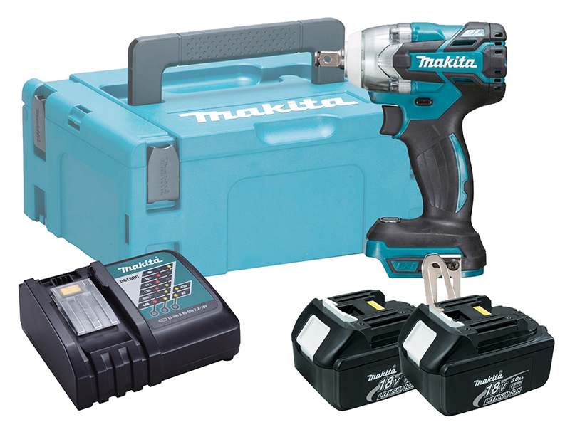 Makita 18V Brushless Impact Wrench LXT - DTW300 - 3.0Ah Pack