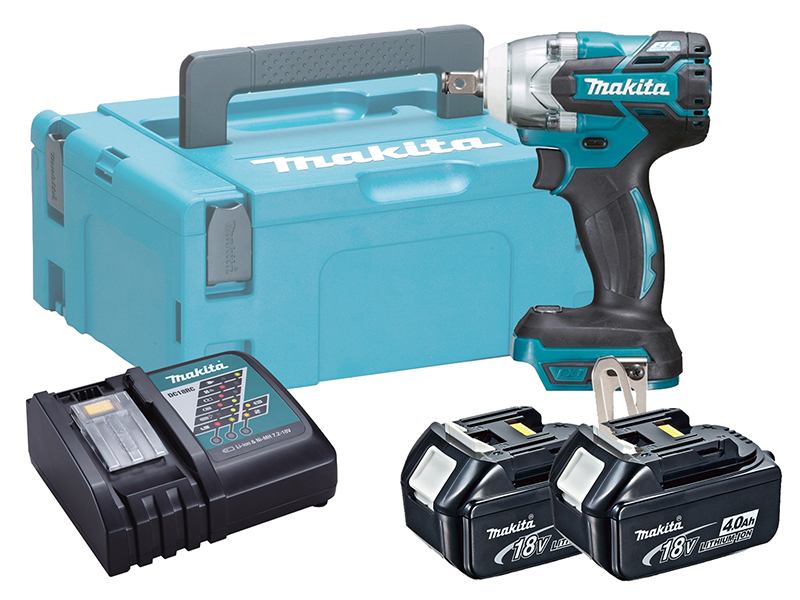 Makita 18V Brushless Impact Wrench LXT - DTW300 - 4.0Ah Pack