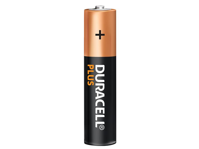 Duracell AAA Cell Plus Power RO3A/LR0 Batteries (Pack 4) DURAAAK4P