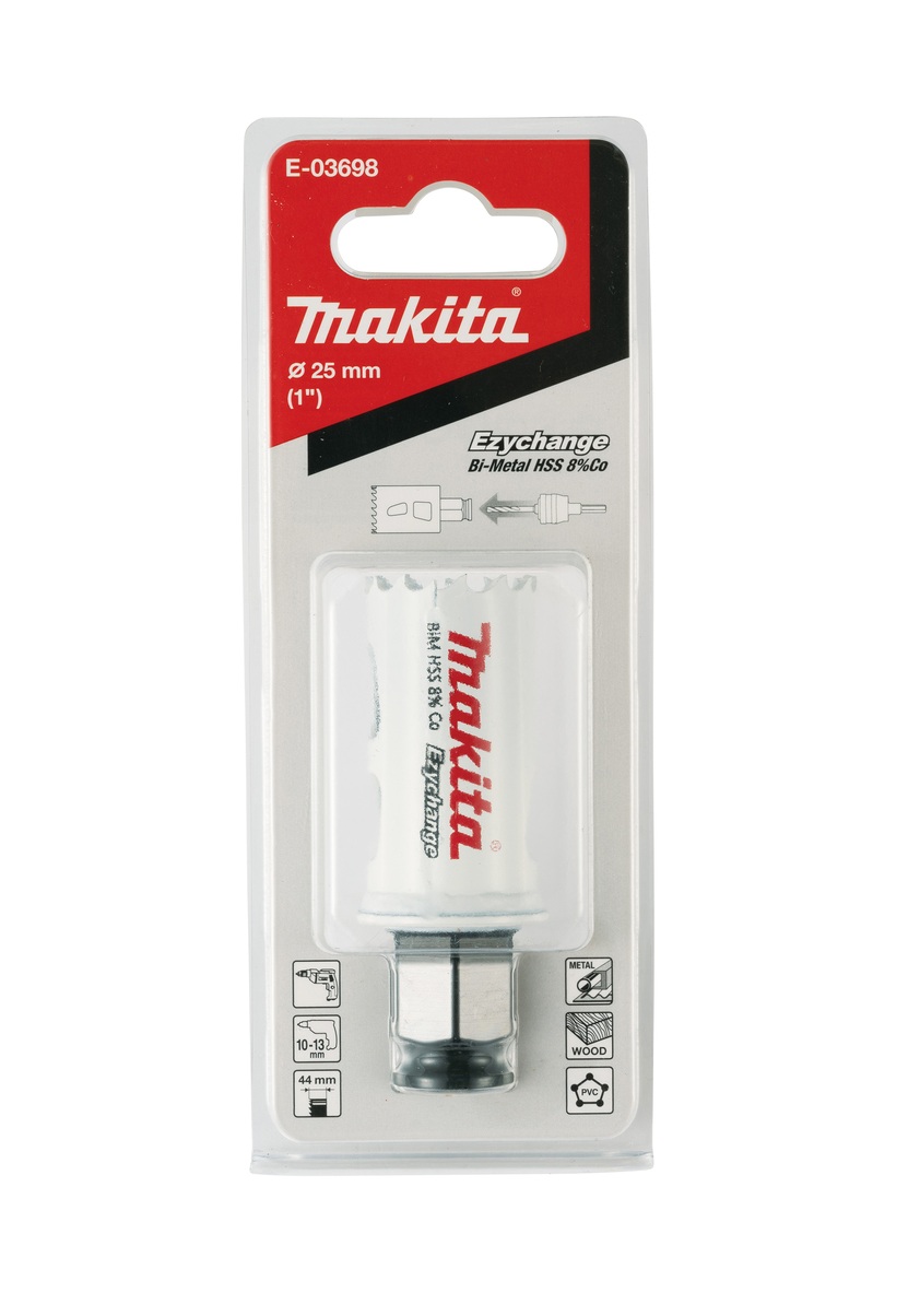 Makita E-03698 EZYCHANGE Quick Change Bi-Metal Holesaw 25mm