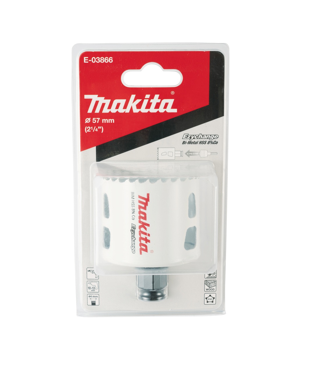 Makita E-03866 EZYCHANGE Quick Change Bi-Metal Holesaw 57mm