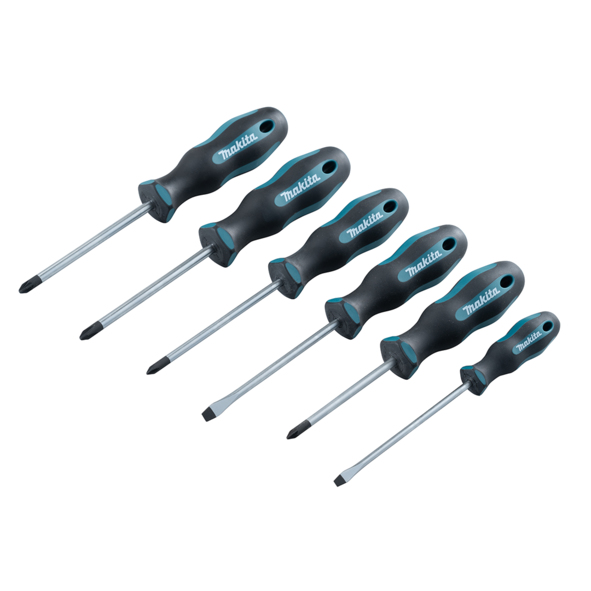 Makita 6pc Screwdriver Set - SL PH PZ - E-10528