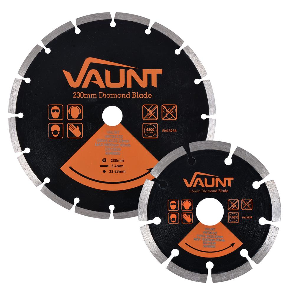 Vaunt Diamond Blade General Purpose Twin Pack 230mm &amp; 115mm