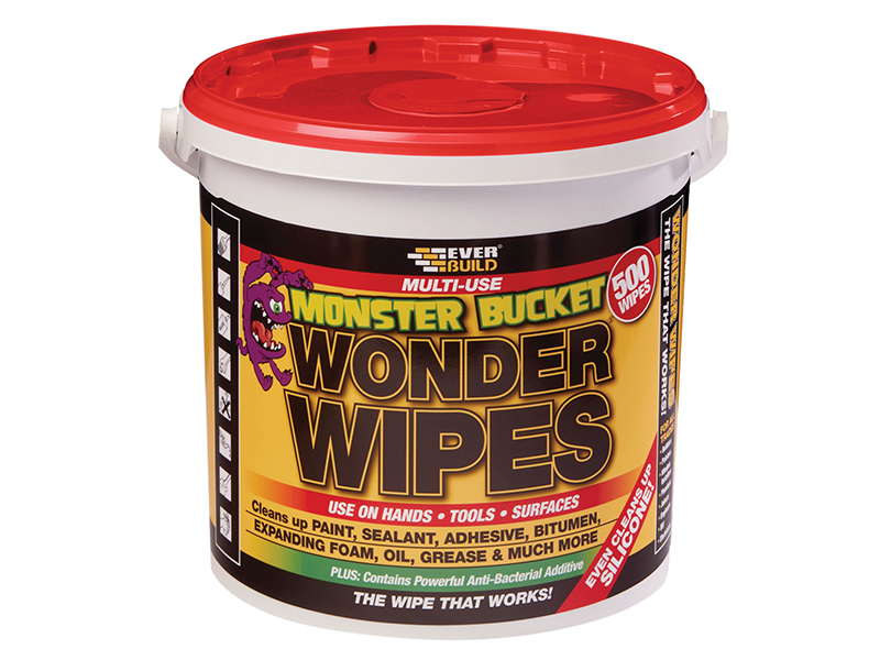 Everbuild Monster Wonder Wipes Tub 500