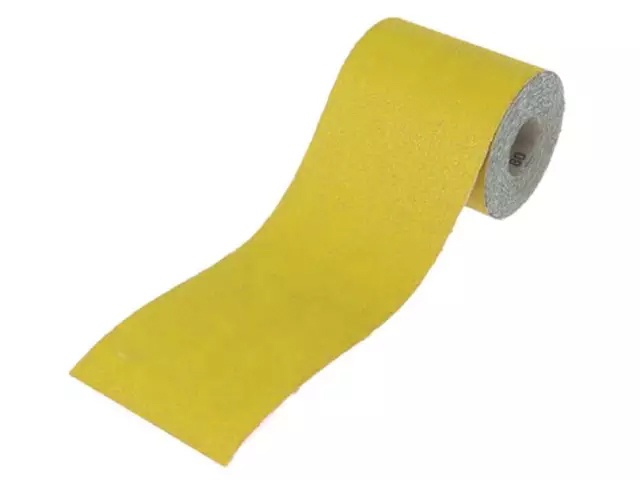 Faithfull Aluminium Oxide Sanding Paper Yellow 115mm - 40 Grit