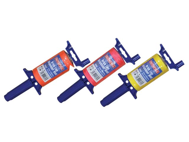 Faithfull 100m Easy Winding Brick Line Reels - Various Colours