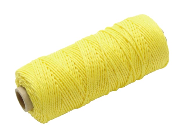Faithfull Hi-Vis Nylon Brick Line 105m (344ft) - Yellow