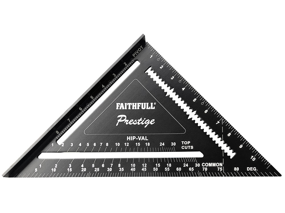 Faithfull Black Aluminium 300mm (12in) Quick Square