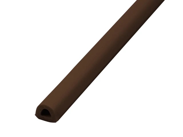 Faithfull EPDM Draught Excluder Brown 6M 9 x 7.5mm - D Style - FAIDED9756B