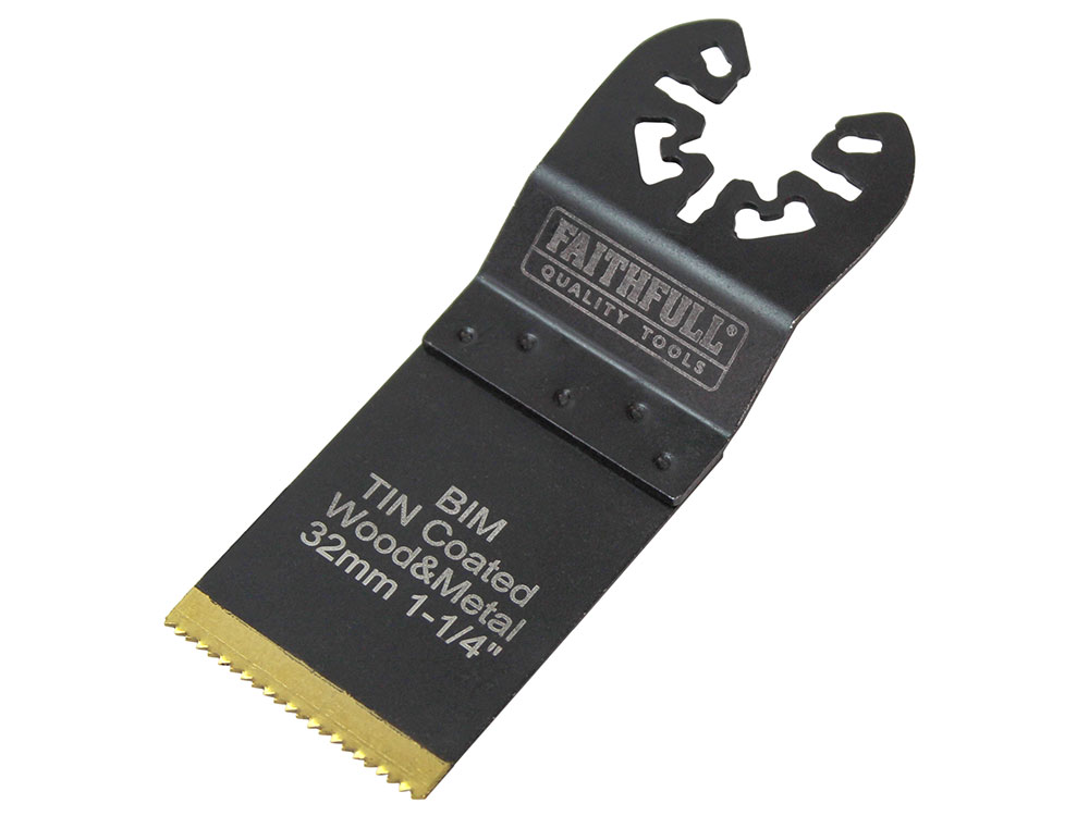 Faithfull Bi-Metal Flush Multi-Tool Blade Wood/Metal 32mm (Pack of 5)