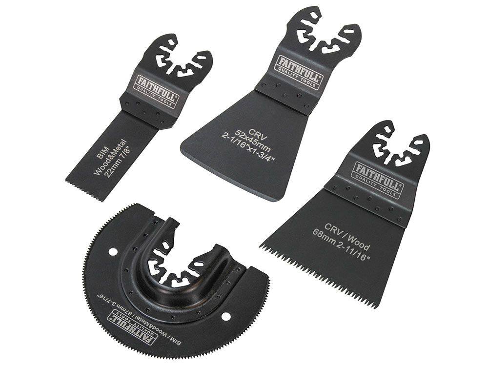 Faithfull 4 Piece Multi-Tool Blade Set