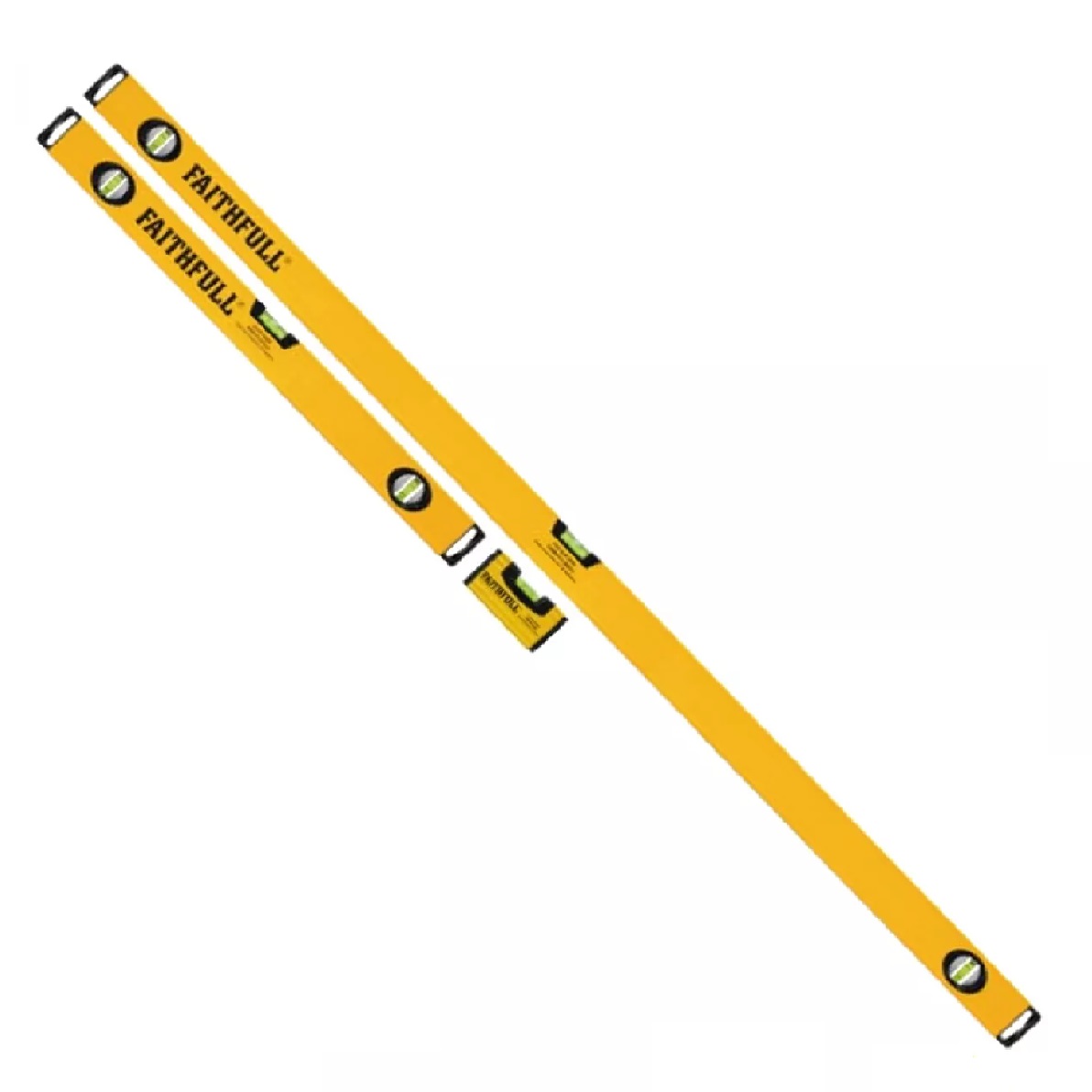 FAITHFULL 3 LEVEL SET 2FT 4FT & MINI MAG LEVEL - FAISLBSET3