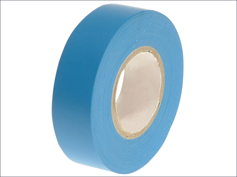 Faithfull PVC Electrical Tape Blue 19mm x 20 Metre
