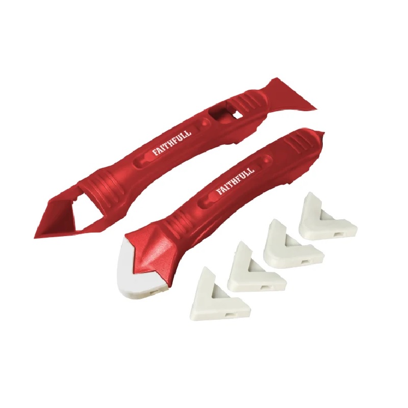 Faithfull Silicone Scraper Kit 2pc
