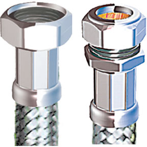 Compression Flexible Tap Connector 15mm x 1/2in x 450mm