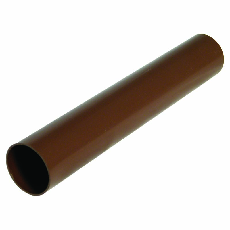 Floplast RPM2BR Miniflo 50mm Downpipe 2 Metre - Brown