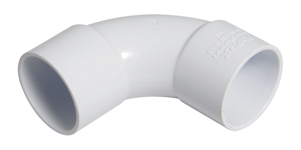Floplast WS15WH 40mm (43mm) ABS Solvent Weld Waste 92.5 Degree Swept - White