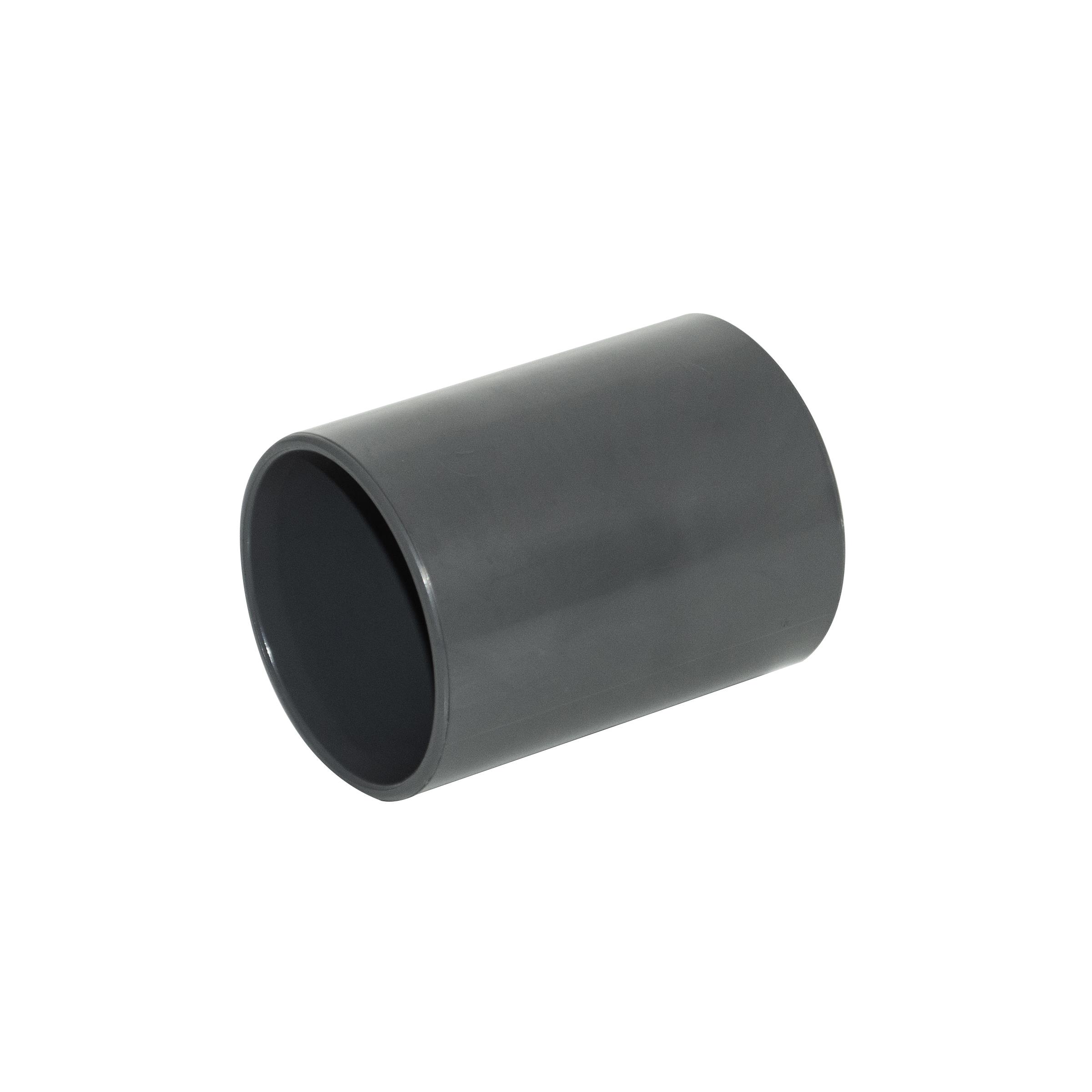 Floplast WS08AG 40mm (43mm) ABS Solvent Weld Waste System Coupling - A/Grey