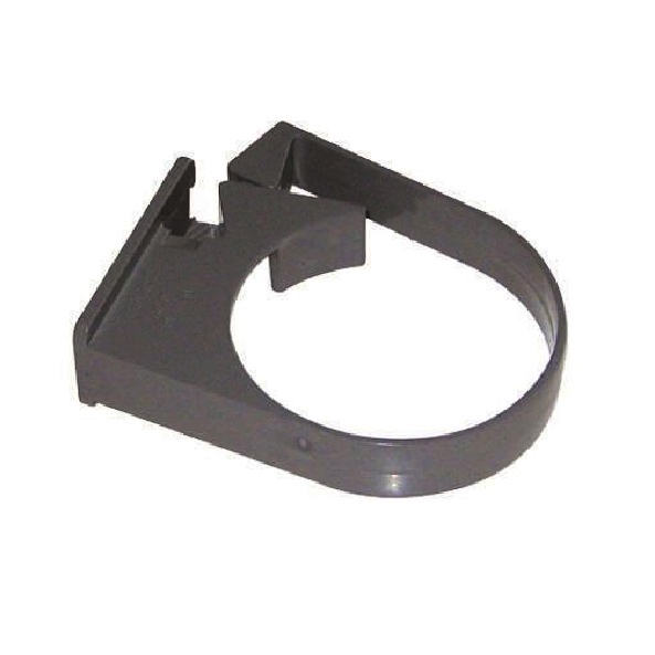 Floplast RC3AG 68mm Round Downpipe - Single Fix Pipe Clip - Anthracite Grey