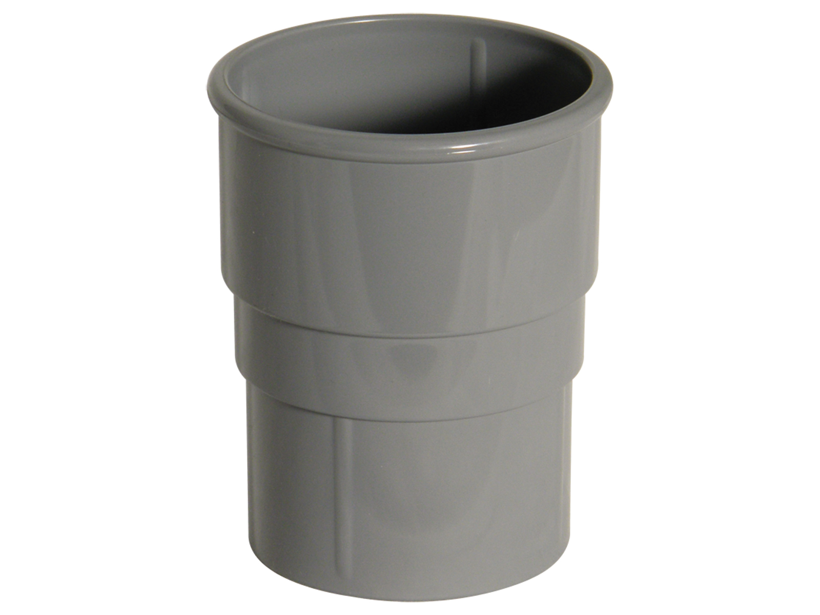 Floplast RS1GR 68mm Round Downpipe - Pipe Socket - Grey