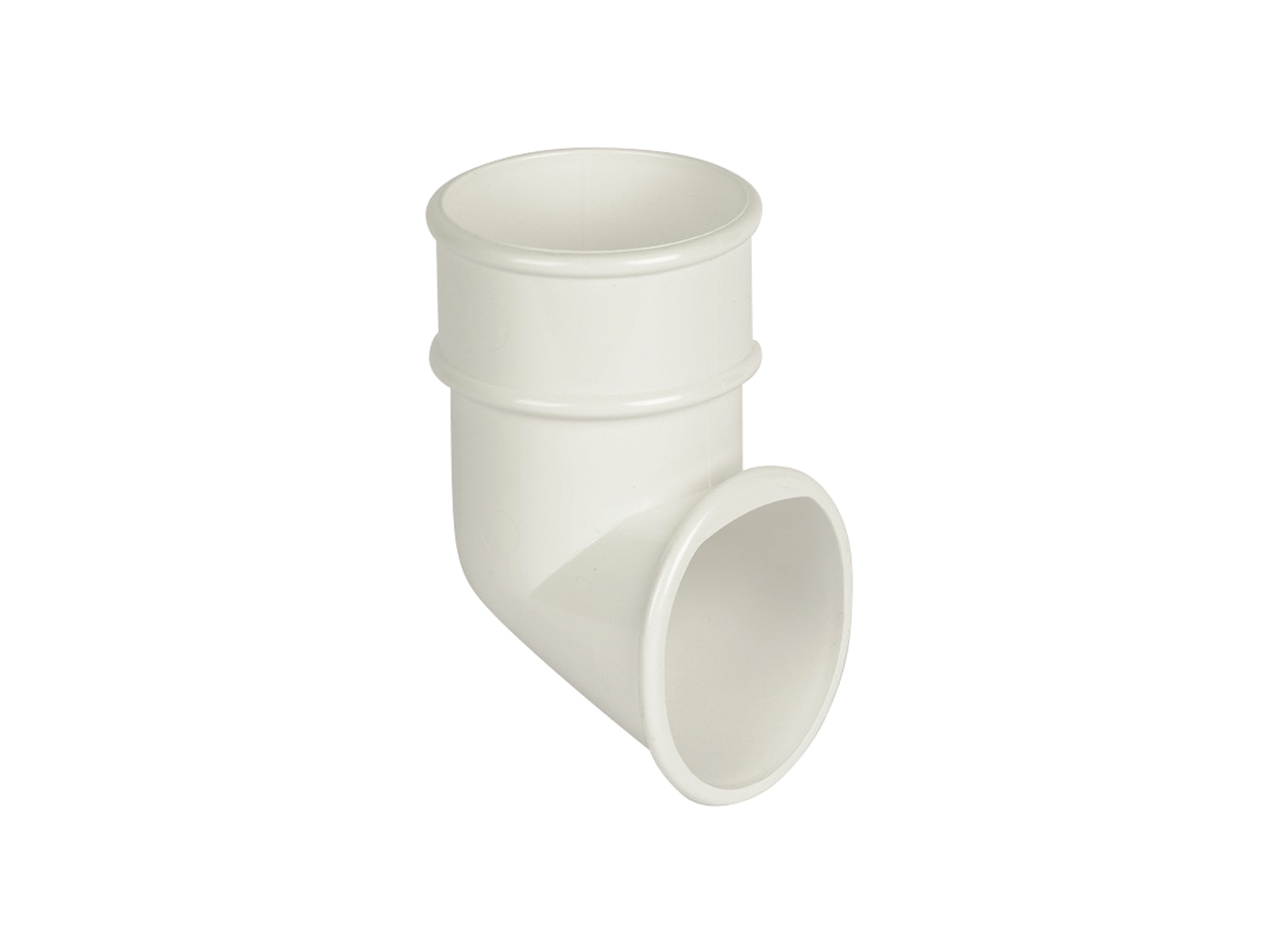 Floplast RB3WH 68mm Round Downpipe - Shoe - White