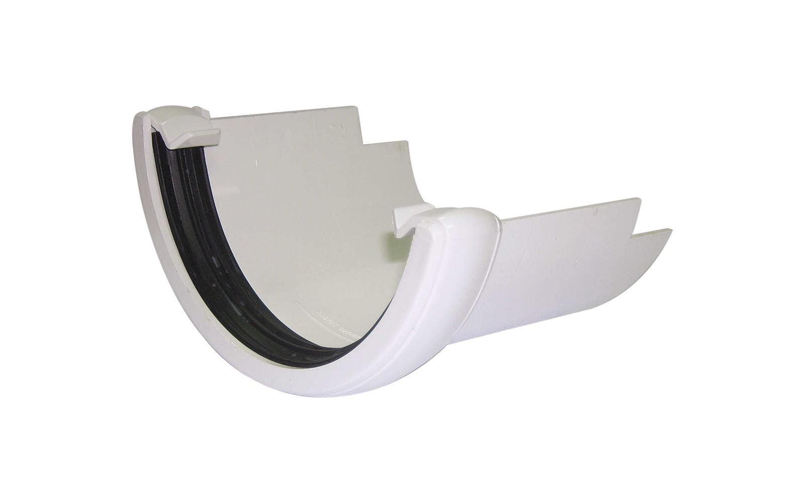 Floplast Guttering RD5WH 112mm Half Round - Cast Iron Adaptor - White