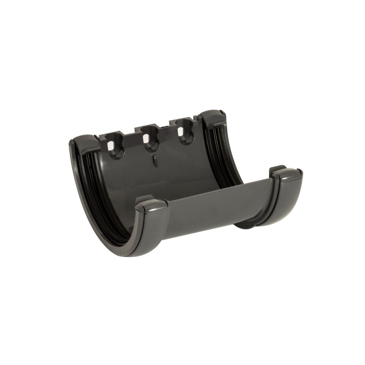 Floplast RU1AG 112mm Half Round Gutter - Union Bracket - Anthracite Grey