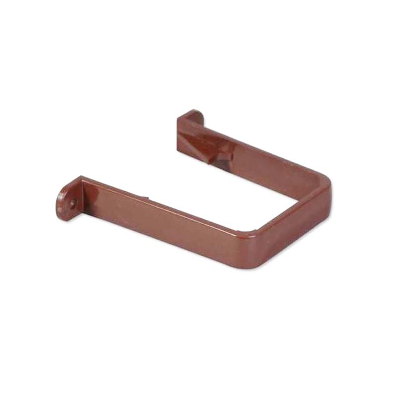 Floplast RCS1BR 65mm Square Downpipe - Pipe Clip - Brown