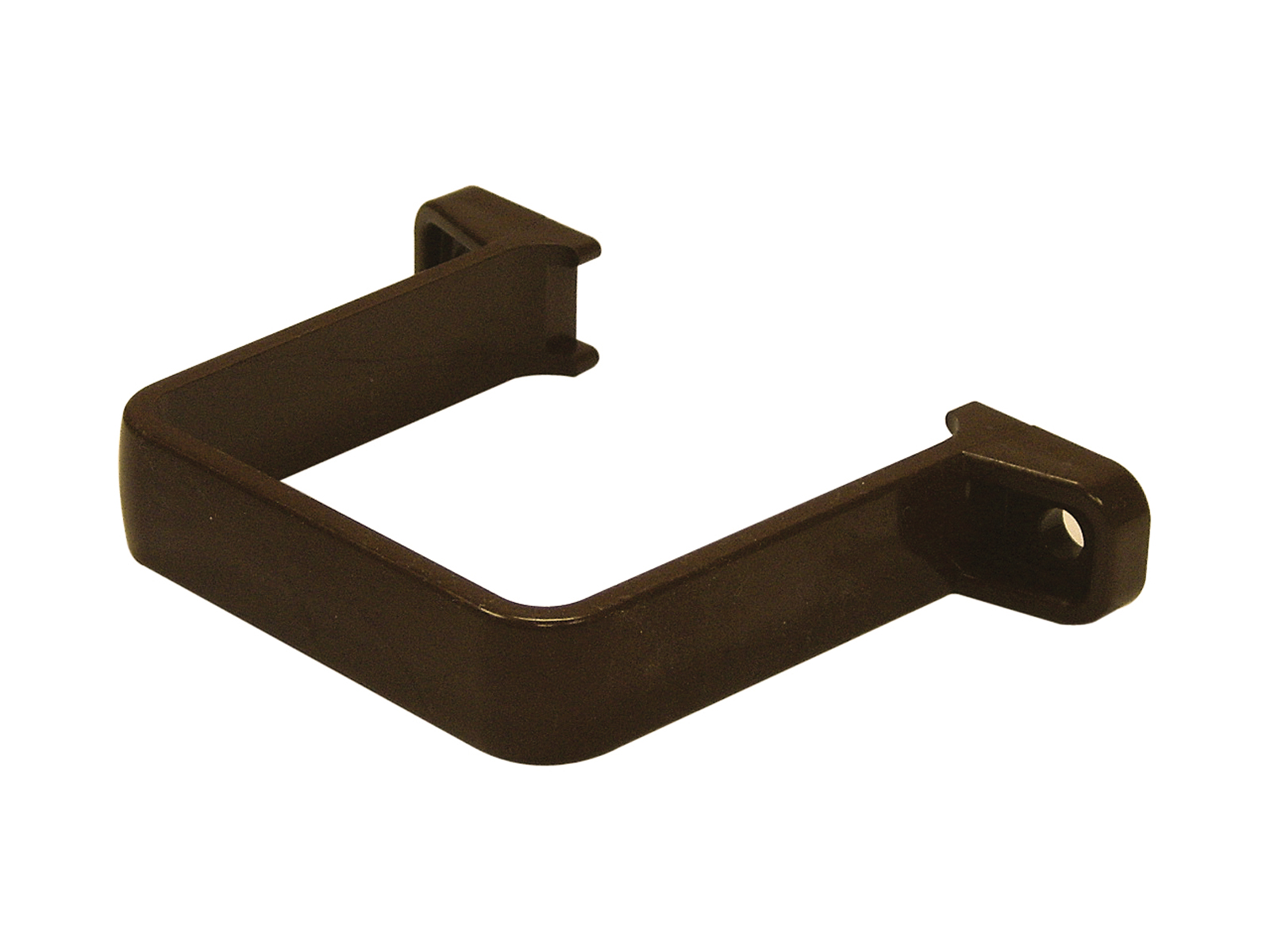 Floplast RCS2BR 65mm Square Downpipe - Flush Pipe Clip - Brown