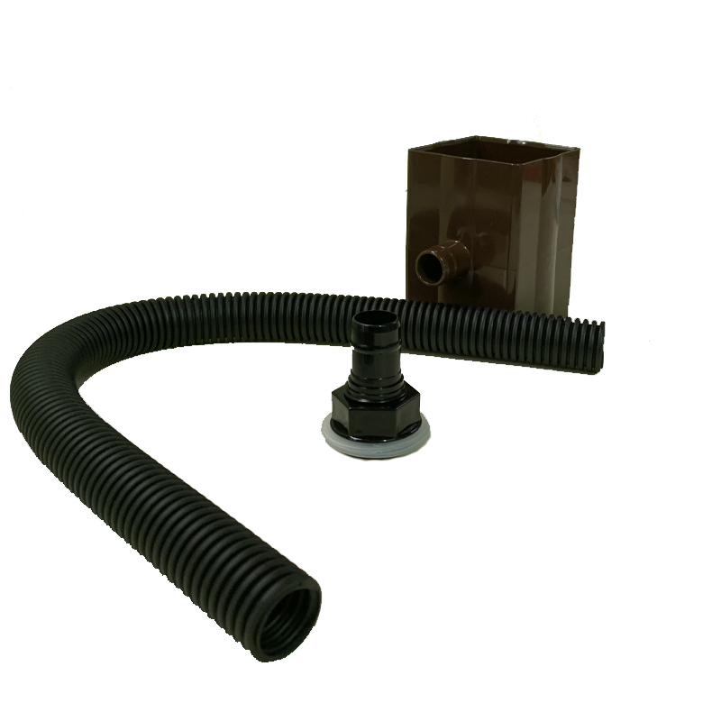 Floplast RVS1BR 65mm Square and 68mm Round Downpipe Diverter - Brown