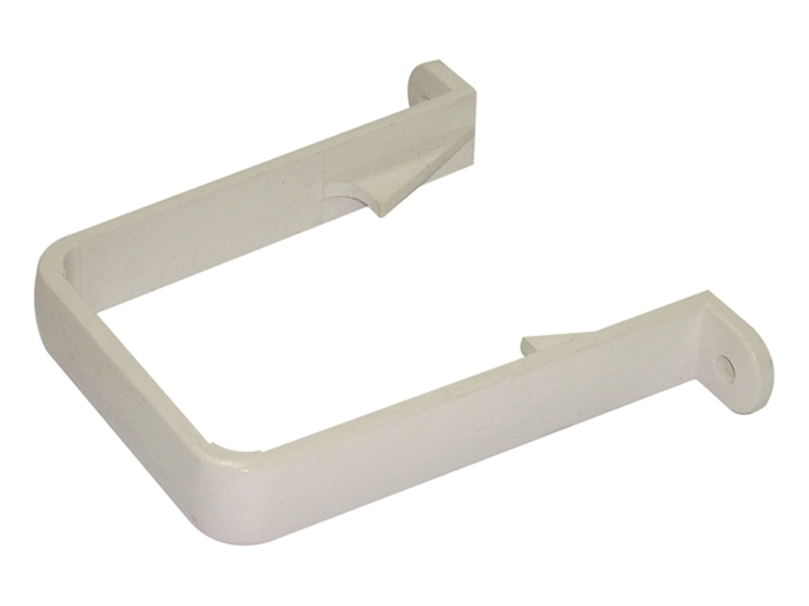 Floplast RCS1WH 65mm Square Downpipe - Pipe Clip - White