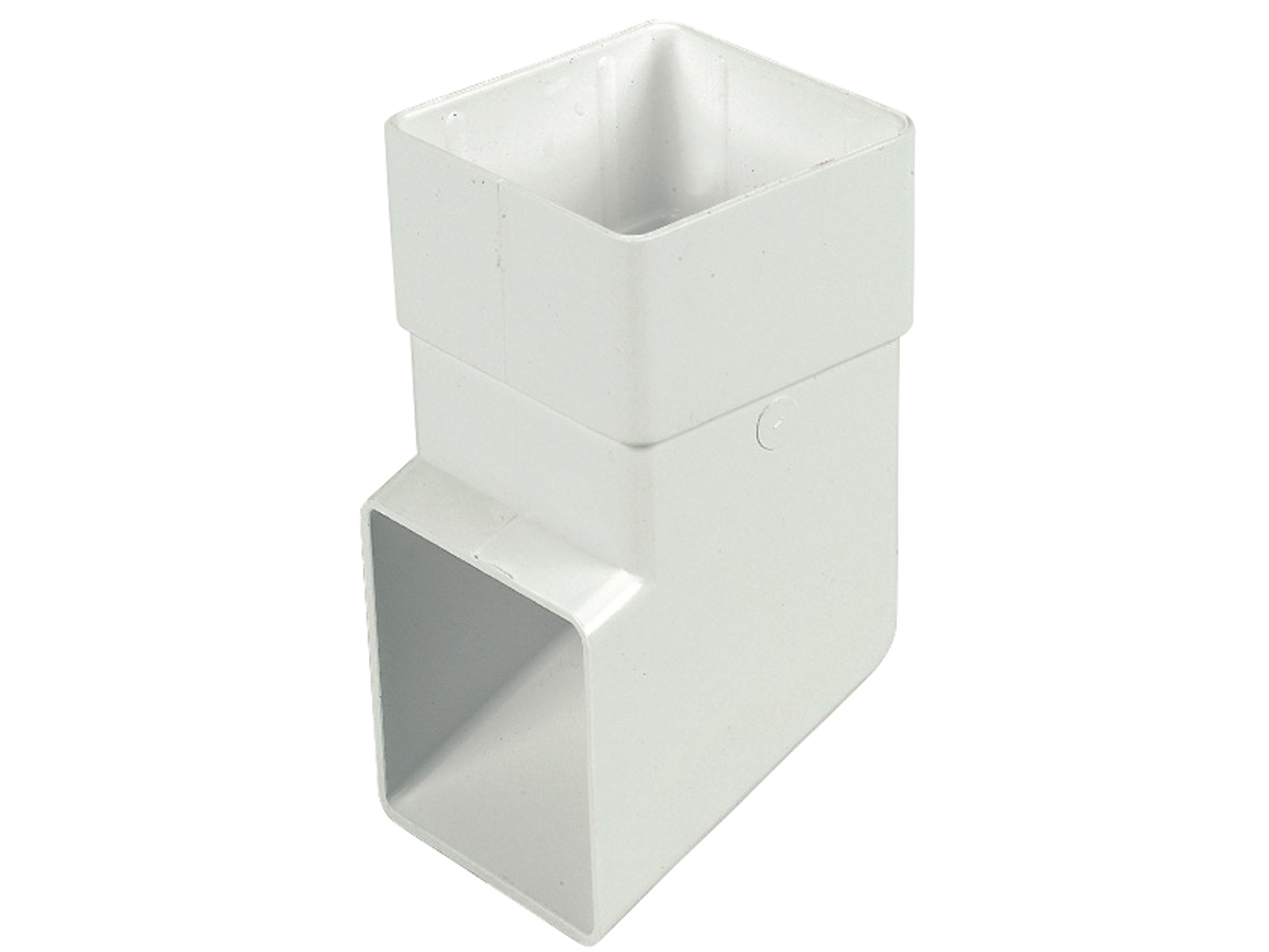 Floplast RBS3WH 65mm Square Downpipe - Shoe - White