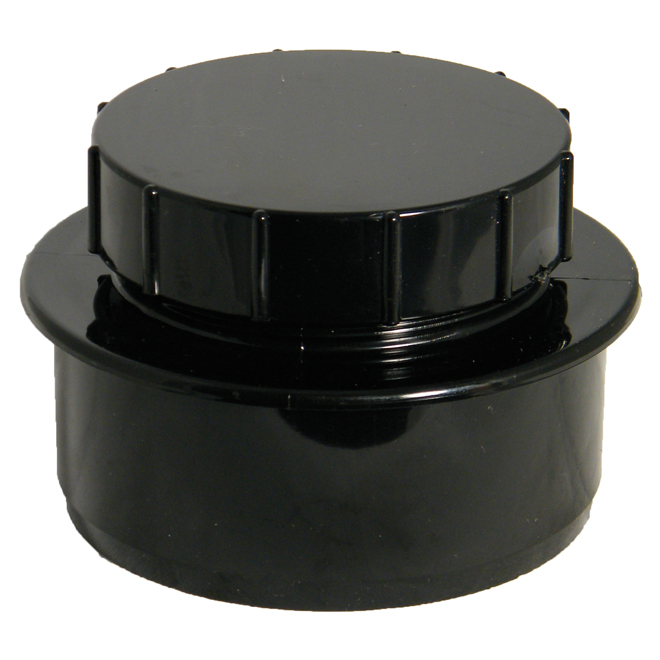 Floplast SP292BL 110mm/4 Inch Ring Seal Soil System - Screwed Access Plug - Black