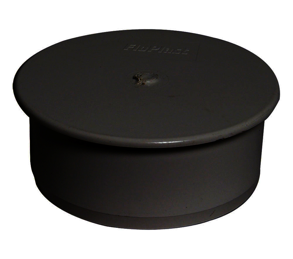 Floplast SP296BL 110mm/4 Inch Ring Seal Soil System - Socket Plug - Black