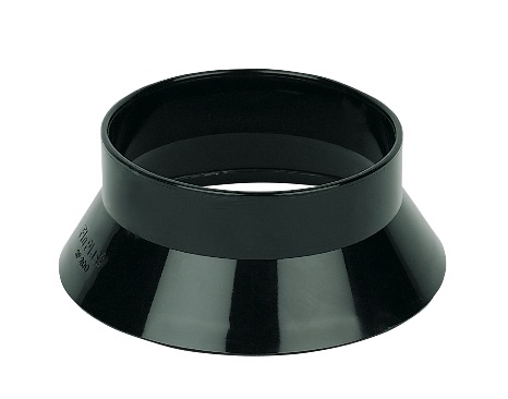 Floplast SP300BL 110mm/4 Inch Ring Seal Soil System - Weathering Collar - Black