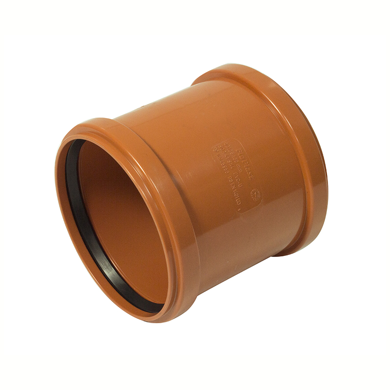 Floplast 6D105 Coupling Double Socket 160mm Underground Drainage