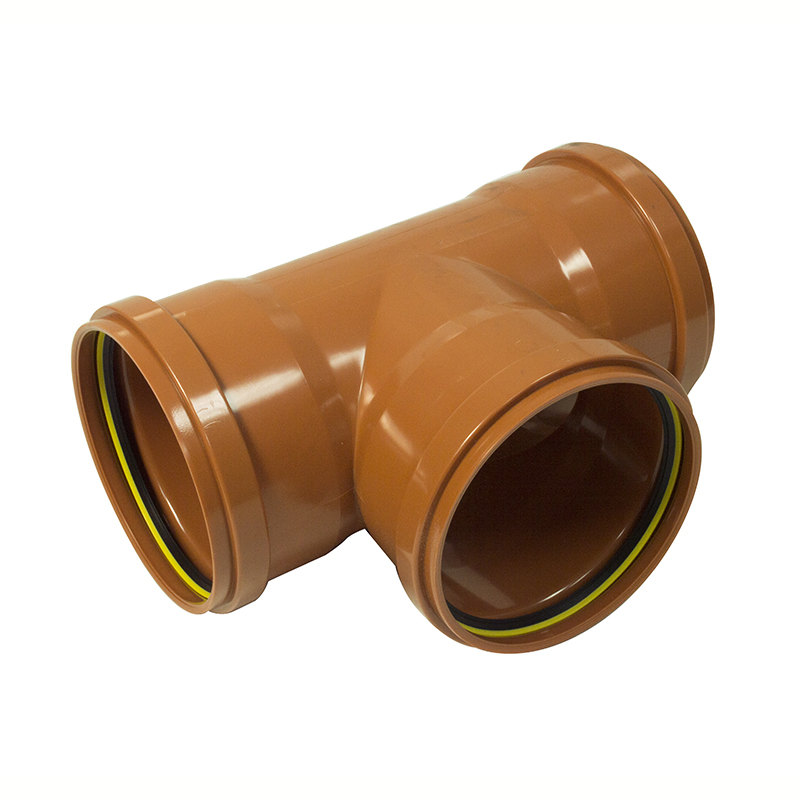 Floplast 6D191 160mm Triple Socket Underground Drainage Tee