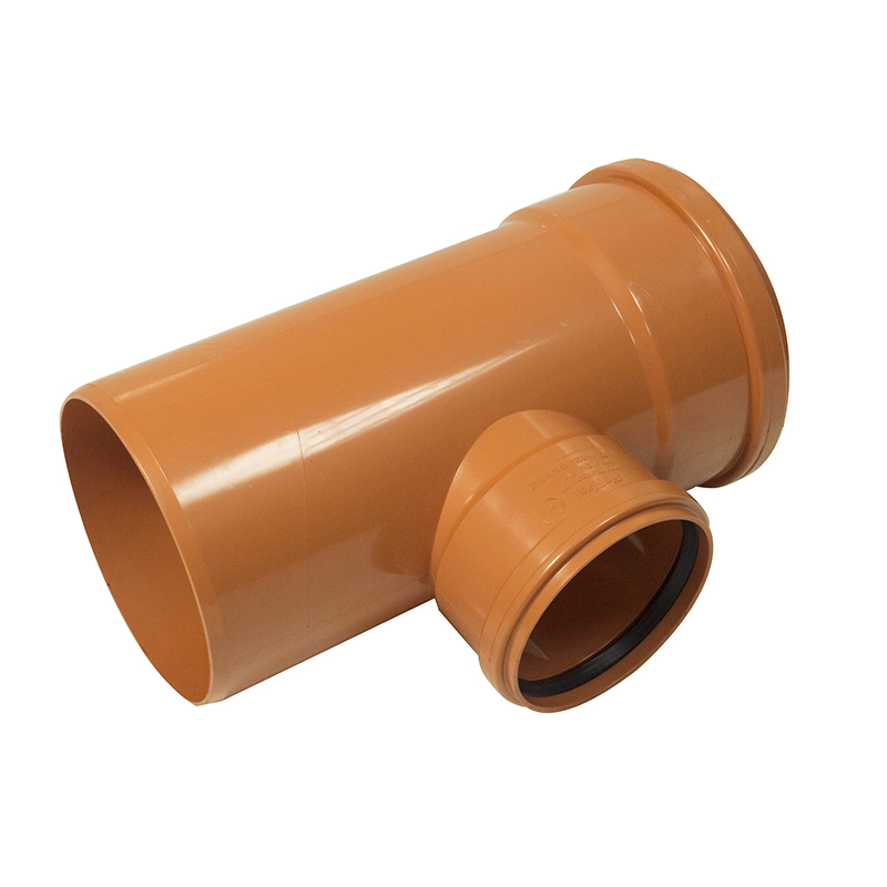 Floplast 6D198 160mm x 110mm 87.5* Underground Drainage - Double Socket Reducing Branch
