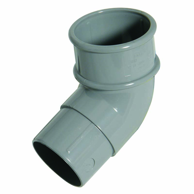 Floplast RBM2GR 50mm Miniflo Downpipe - 112.5 Degree Offset Bend - Grey