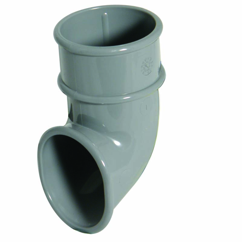 Floplast RBM3GR 50mm Miniflo Downpipe - Shoe - Grey