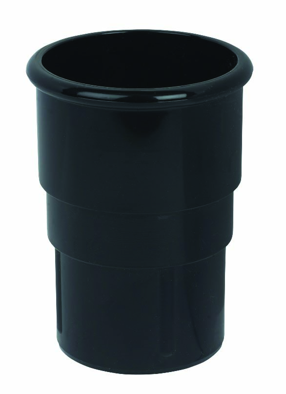 Floplast RSM1BL 50mm Miniflo Downpipe - Pipe Socket (Connector) - Black
