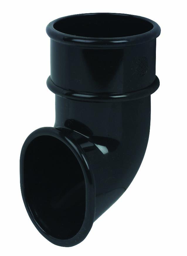 Floplast RBM3BL 50mm Miniflo Downpipe - Shoe - Black
