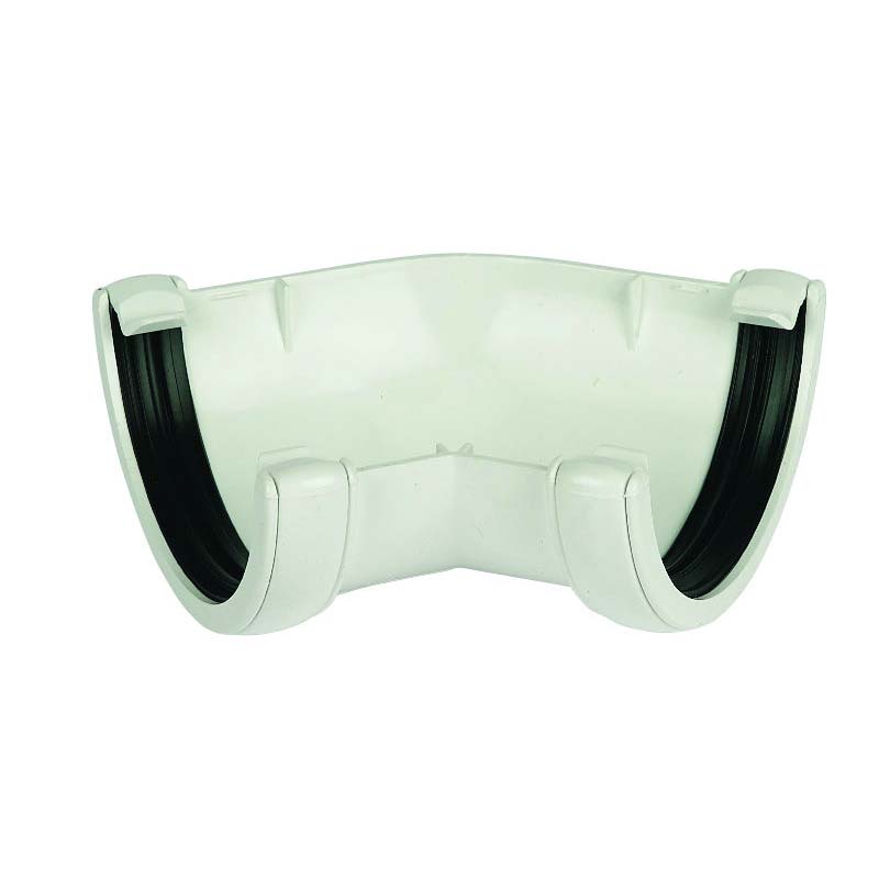 Floplast RAM2WH 76mm Miniflo Gutter - 135 Degree Angle - White